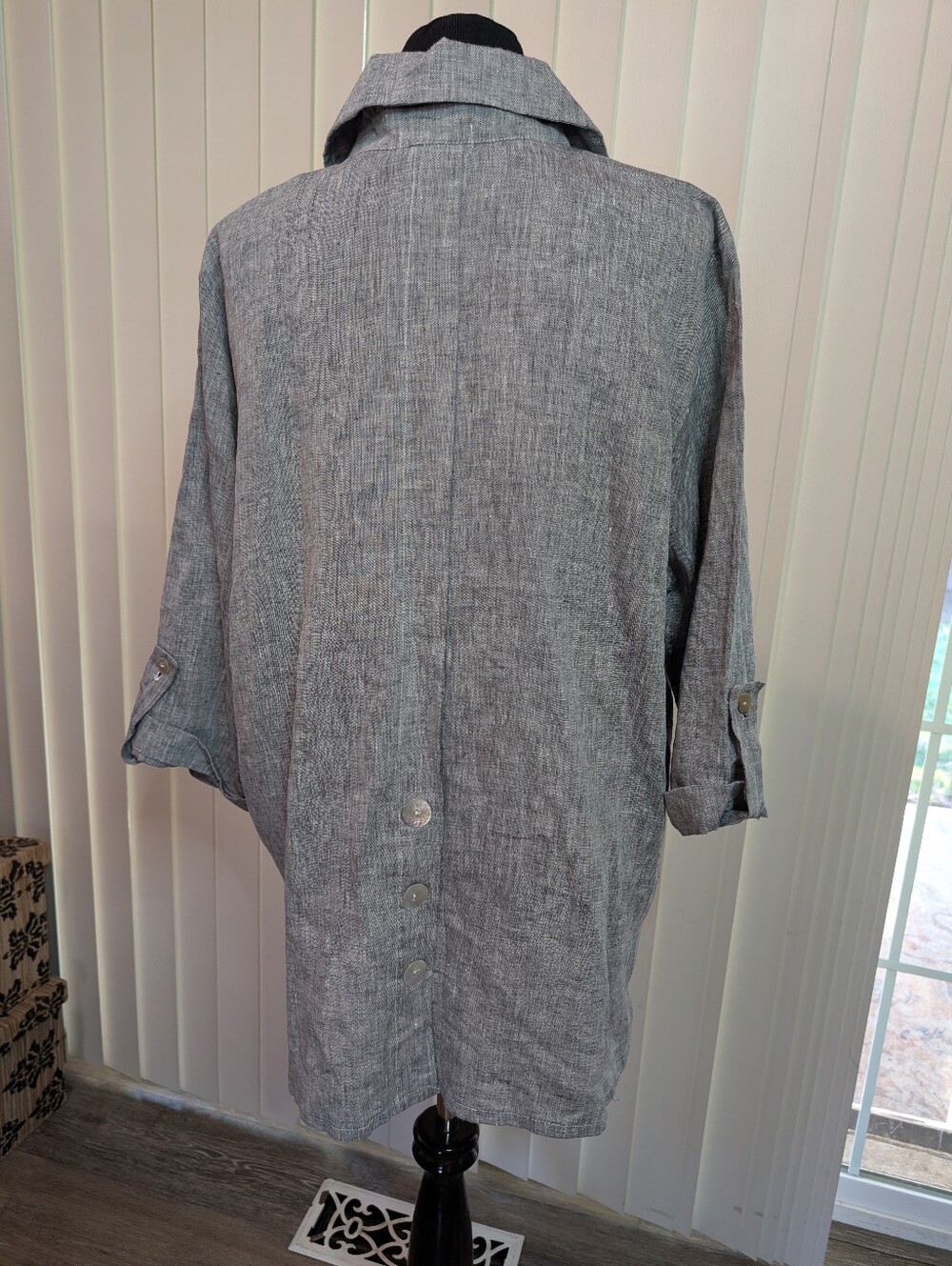 Le Paris Petit Pure Linen Swing Jacket - Picture 3 of 5